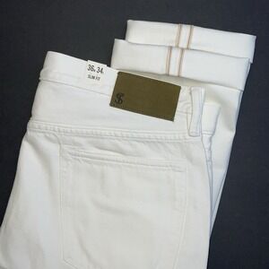 NEW Todd  Snyder Slim Fit Jeans 36x34(33"L) Japanese Selvedge Button Fly 12.5 oz